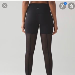 Lululemon wunder under high rise mesh